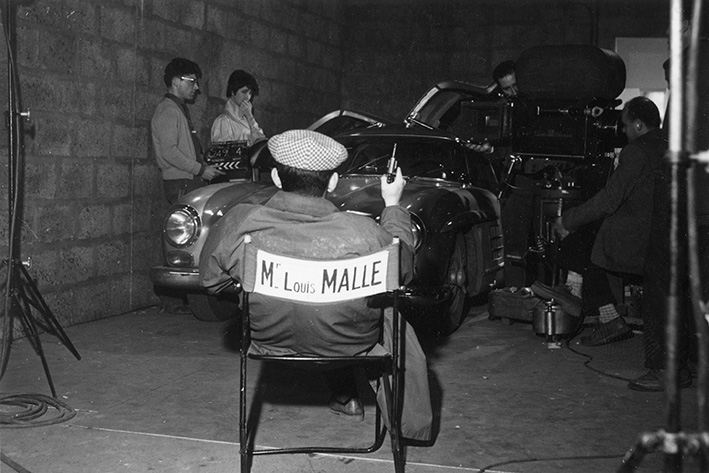 Louis Malle bei den Dreharbeiten zu »Die Liebenden« | Louis Malle