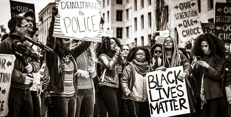 Millennials participating in a Black Lives Matter protest | Johnny Silvercloud via wikimedia commons