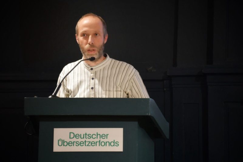 Thomas Weiler bei der Verleihung des Paul-Celan-Preises 2024 | © Thomas Hummitzsch