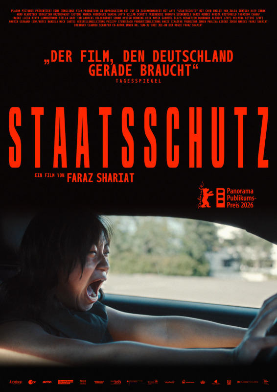 Staatsschutz. Regie: Faraz Shariat. Mit Chen Emilie Yan, Julia Jentsch, Alev Irmak, Arnd Klawitter, Sebastian Urzendowsky. 113 Minuten. FSK 12.
